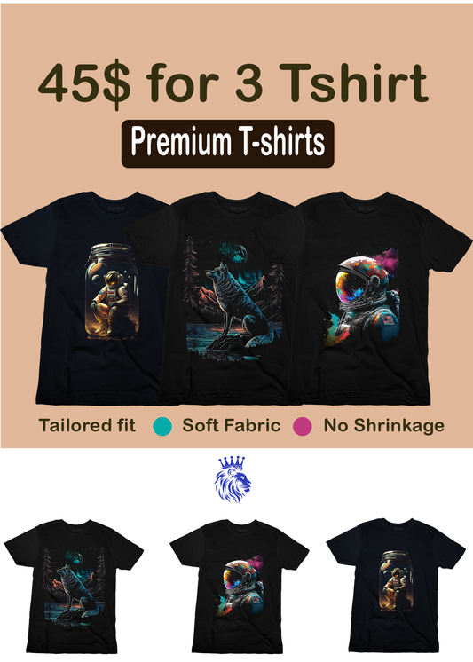3 top-quality graphic tees